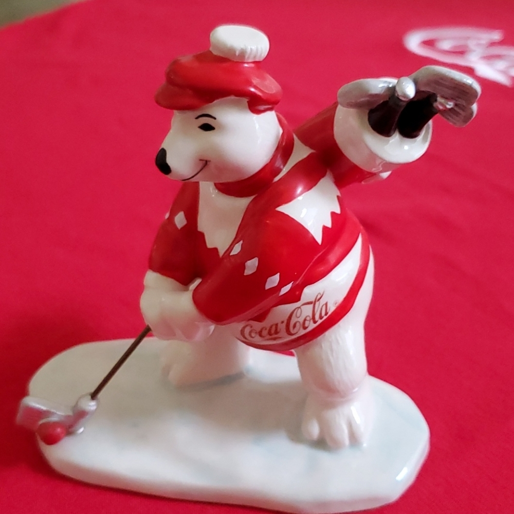 Coca Cola Golfing Bear